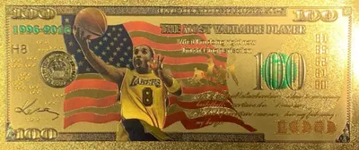 NBA Kobe Bryant (Ball in Air) Souvenir Coin Banknote