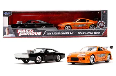 Model Car - 1:32 F&F 7 Dom's Charger & Brian's Supra Twin Pack