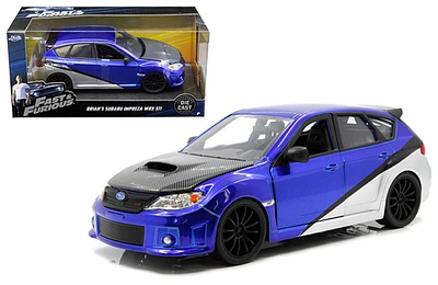 Model Car - 1:24 F&F Subaru Impreza WRX STI Brian's Blue