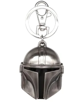 Star Wars Mandalorian Helmet Pewter Key Chain