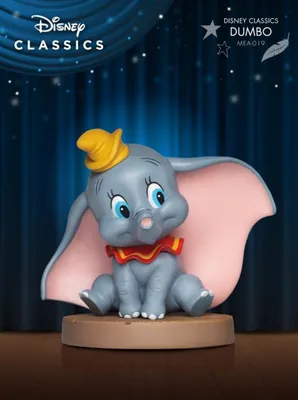 Disney Animated Classics Mini Egg Attack Line Dumbo PVC /ABS Plastic Statue