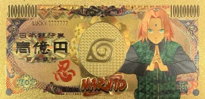 Naruto Anime (Sakura Haruno) Souvenir Coin Banknote