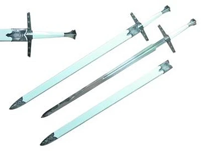 The Witcher TV Series (White Sword of Geralt) with White Hard Scabbard