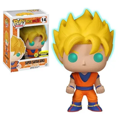 Pop! Dragon Ball Z Super Saiyan Goku EE Exclusive #14 Vinyl Figure