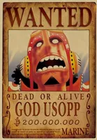 Print - One Piece Wanted Poster (GOD USOPP) 200,000,000