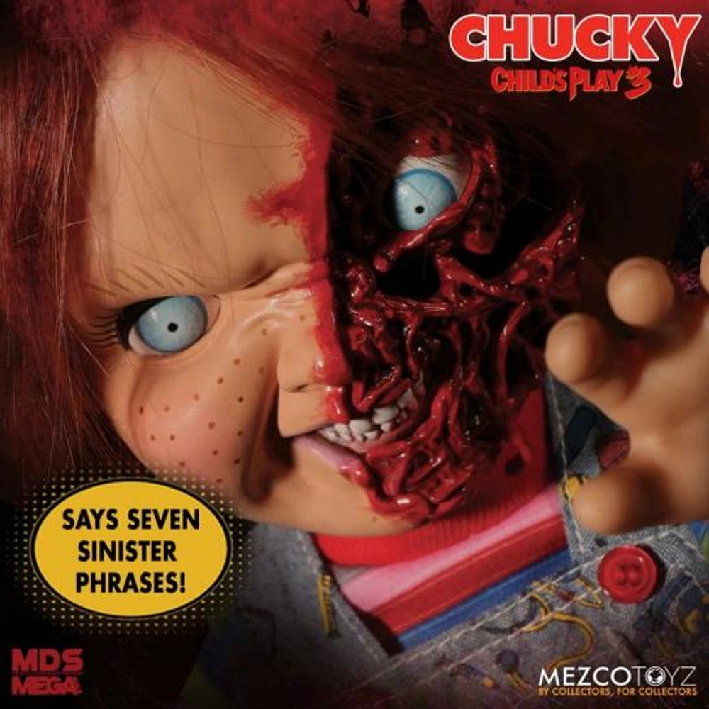 Chucky - Child's Play 3: Talking Pizza Face Chucky 15"