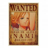 Print - One Piece Wanted Poster (NAMI) 66,000,000