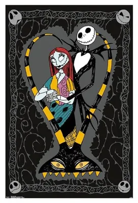 Nightmare Before Christmas Happy Couple Tv & Movie Poster