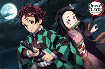 Demon Slayer "Tanjiro & Nezuko" (Landscape) Poster