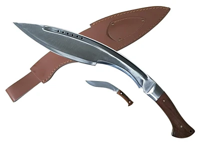 Full Tang Kukri with Mahogany Handle (12.5" Blade)