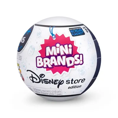 Mini Brands - Disney (5 Surprise) Mystery Capsule (Series 1) Real Miniature [1 Random Ball]