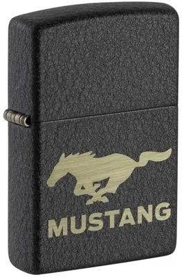 Ford Mustang (Black Crackle) Zippo