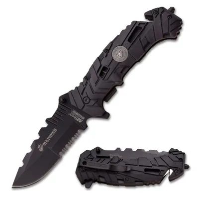 MTech Ballistic U.S. Marines Rescue A/O Pocket Knife (3Cr13)