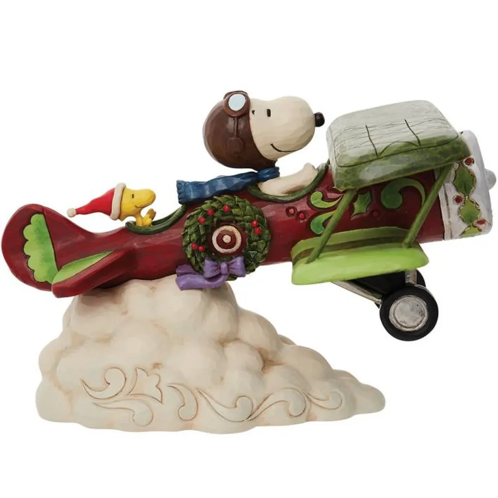 Disney - Snoopy Flying Ace Plane Special Christmas Deliveries (Jim Shore)