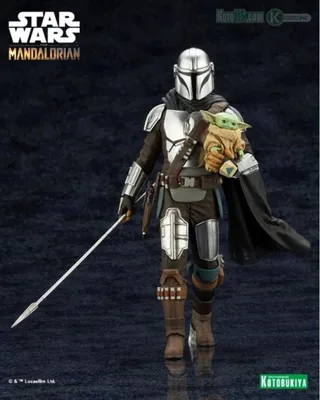 Figure Star Wars - MANDALORIAN & GROGU WITH BESKAR STAFF (1/10 SCALE) ARTFX+