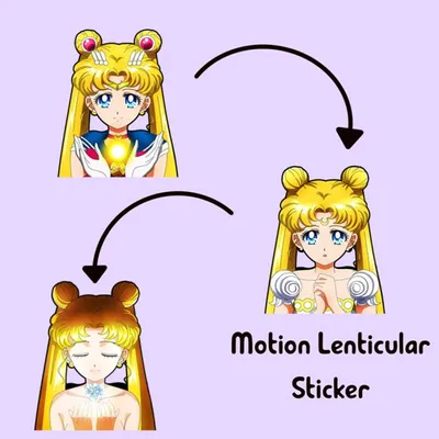 3D Motion Sticker (Sailor Moon