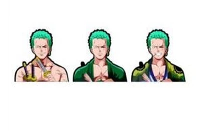 3D Motion Sticker (One Piece) Zoro