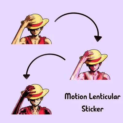 Luffy Zoro Sanji Motion Lenticular Sticker