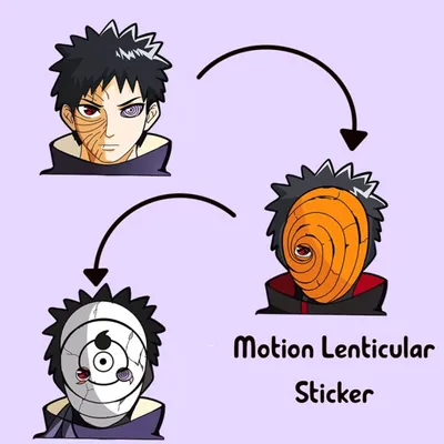 3D Motion Sticker (Naruto) Tobi