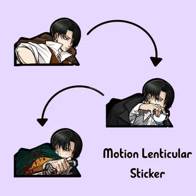 3D Motion Sticker (Attack On Titan) Levi