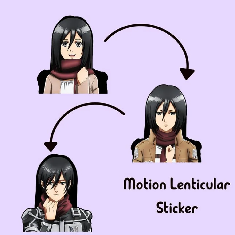 3D Motion Sticker (Attack On Titan) Mikasa Ackerman