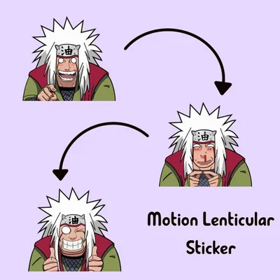 3D Motion Sticker (Naruto) Jiraiya