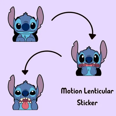 3D Motion Sticker (Stitch)