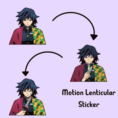 3D Motion Sticker (Demon Slayer) Giyu Tomioka