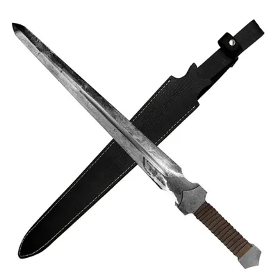 Double Edge High Carbon Short Sword 26.5" with Sheath