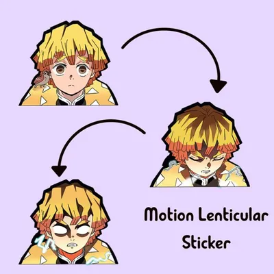 3D Motion Sticker (Demon Slayer) Zenitsu Agatsuma #03