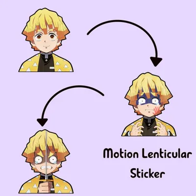 3D Motion Sticker (Demon Slayer) Zenitsu Agatsuma #13