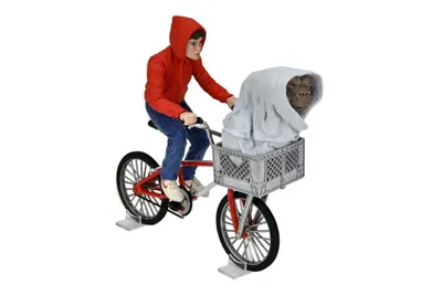 E.T. (Elliott & ET on Bike) (40th Anniversary) – 7″ Scale Ultimate (AF)