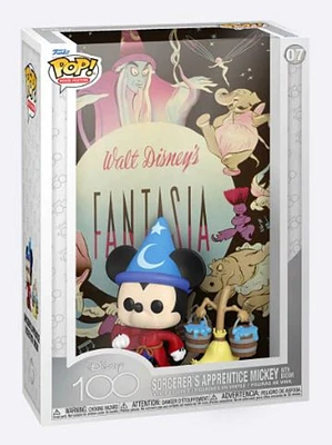 Funko POP Movie Poster - Sorcerers Apprentice Mickey with Broom "Disney 100th" [07]