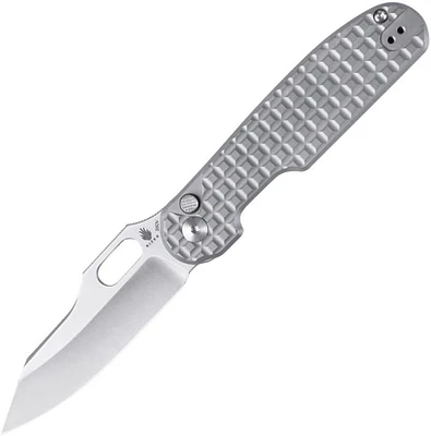 Cormorant Button Lock [Titanium] Pocket Knife (3.23" Satin 20CV) Kizer Cutlery Ki4562A4