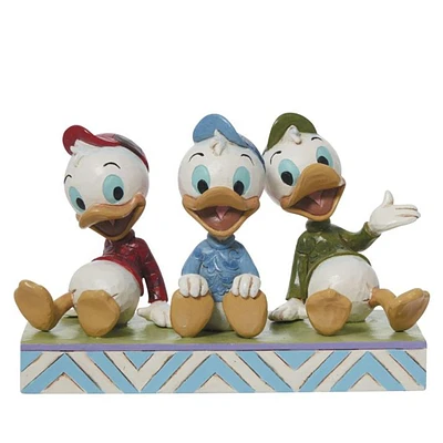 Disney - Huey Dewey & Louie Sitting (By Jim Shore)