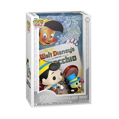 Funko POP Movie Poster - Pinocchio and Jiminy Cricket "Disney 100th" [08]