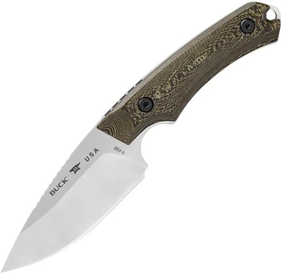 Buck 664 Alpha Hunter Fixed Blade Knife Richlite (3.6" Satin S35VN) 0664BRS