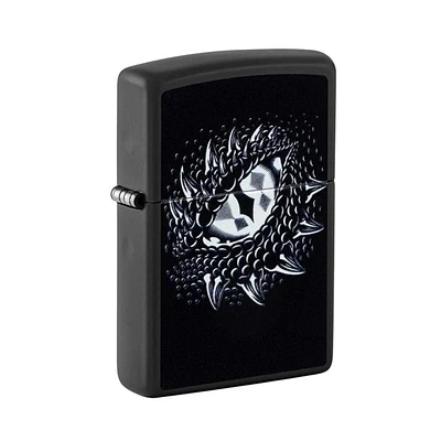 Dragon Eye Blacklight (Black Matte) Zippo