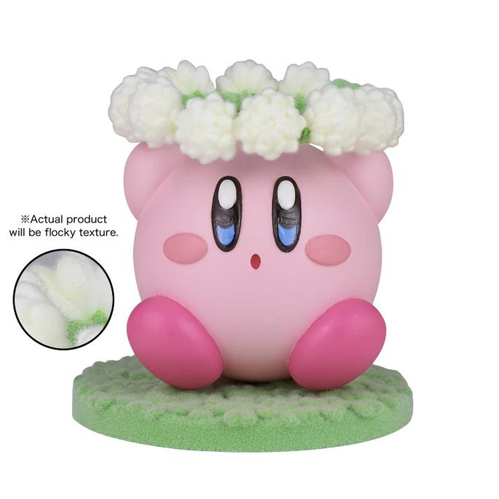 Figure Anime - (KIRBY White Flower Ring) KIRBY Fluffy Puffy MINE - PLAY IN THE FLOWER