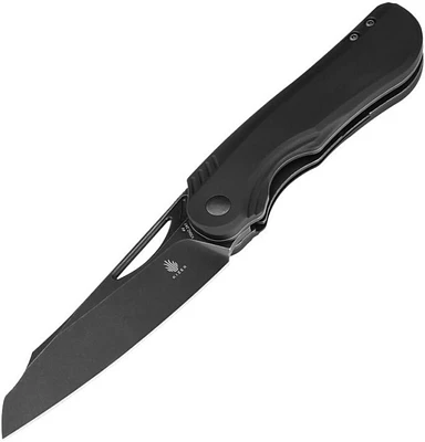 Kobold 2.0 Front Flipper [Black Aluminium] Pocket Knife (3.66" Black Stonewash 4V) Kizer Cutlery V3542.2A1