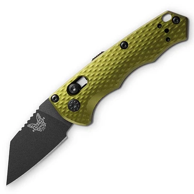 Benchmade Auto Immunity (Woodland Green) Knife Wharncliffe (1.9" Black M4) 2950BK-2