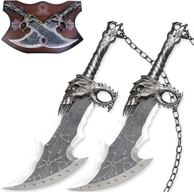 God of War Twin Blades [Metal] Kratos Chaso Blade Detailed Blade