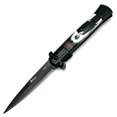 Stiletto (Scarface Black Suit) Black Blade A/O Pocket Knife