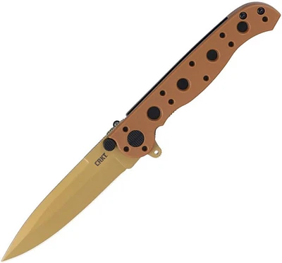 CRKT - M16 Linerlock Desert Tan GRN Pocket Knife (3.00" Desert Tan Tini Coated D2 Tool Steel)