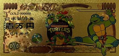 Teenage Mutant Ninja Turtles (Leonardo) Souvenir Coin Banknote