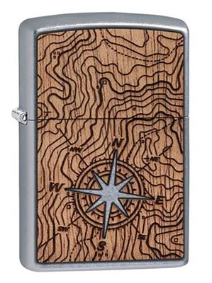 Woodchuck Nautical Chart Zippo