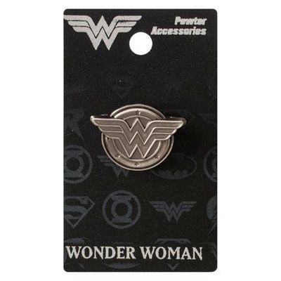 DC Wonder Woman Logo Pewter Lapel Pin