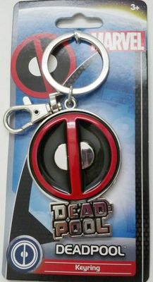 Marvel Deadpool Logo Pewter Keychain