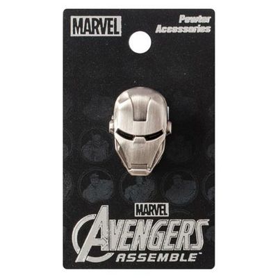 Iron Man's Head Pewter Lapel Pin