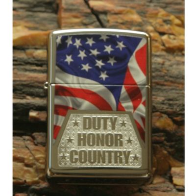 Duty Honor Country Flag Hi Polish Zippo